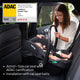 Carucior 3 in 1, Lionelo, Amber, Landou intarit, Scoica auto testata ADAC, Reversibil, Cu accesorii, Geanta parinti, Pana la 22 kg, Bej