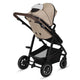 Carucior 3 in 1, Lionelo, Amber, Landou intarit, Scoica auto testata ADAC, Reversibil, Cu accesorii, Geanta parinti, Pana la 22 kg, Bej