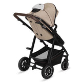 Carucior 3 in 1, Lionelo, Amber, Landou intarit, Scoica auto testata ADAC, Reversibil, Cu accesorii, Geanta parinti, Pana la 22 kg, Bej