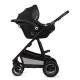 Carucior 3 in 1, Lionelo, Amber, Landou intarit, Scoica auto testata ADAC, Reversibil, Cu accesorii, Geanta parinti, Pana la 22 kg, Bej