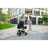 Carucior 3 in 1, Lionelo, Amber, Landou intarit, Scoica auto testata ADAC, Reversibil, Cu accesorii, Geanta parinti, Pana la 22 kg, Bej