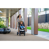 Carucior 3 in 1, Lionelo, Amber, Landou intarit, Scoica auto testata ADAC, Reversibil, Cu accesorii, Geanta parinti, Pana la 22 kg, Bej