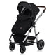 Carucior 3 in 1, Lionelo, Amber, Cadru aluminiu, Cu landou intarit si salteluta moale, Cu scoica auto testata ADAC, Reversibil, Cu accesorii, Geanta parinti, Pana la 22 kg, Negru silver
