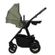 Carucior 3 in 1, Lionelo, Amber Plus, Cadru aluminiu, Cu landou intarit si salteluta moale, Cu scoica auto testata ADAC, Reversibil, Maner ajustabil, Cu accesorii, Cu ventilatie panoramica 3D, Pana la 22 kg, EN1888-1, EN1888-2, EN1466, ECE R129, Verde