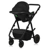 Carucior 3 in 1, Lionelo, Amber Plus, Cadru aluminiu, Cu landou intarit si salteluta moale, Cu scoica auto testata ADAC, Reversibil, Maner ajustabil, Cu accesorii, Cu ventilatie panoramica 3D, Pana la 22 kg, EN1888-1, EN1888-2, EN1466, ECE R129, Bej