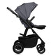 Carucior 3 in 1, Lionelo, Amber Plus, Cadru aluminiu, Cu landou intarit si salteluta moale, Cu scoica auto testata ADAC, Reversibil, Maner ajustabil, Cu accesorii, Cu ventilatie panoramica 3D, Pana la 22 kg, EN1888-1, EN1888-2, EN1466, ECE R129, Gri