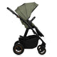 Carucior 3 in 1, Lionelo, Amber Plus, Cadru aluminiu, Cu landou intarit si salteluta moale, Cu scoica auto testata ADAC, Reversibil, Maner ajustabil, Cu accesorii, Cu ventilatie panoramica 3D, Pana la 22 kg, EN1888-1, EN1888-2, EN1466, ECE R129, Verde