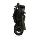 Carucior 3 in 1, Lionelo, Amber Plus, Cadru aluminiu, Cu landou intarit si salteluta moale, Cu scoica auto testata ADAC, Reversibil, Maner ajustabil, Cu accesorii, Cu ventilatie panoramica 3D, Pana la 22 kg, EN1888-1, EN1888-2, EN1466, ECE R129, Verde