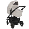 Carucior 3 in 1, Lionelo, Amber Plus, Cadru aluminiu, Cu landou intarit si salteluta moale, Cu scoica auto testata ADAC, Reversibil, Maner ajustabil, Cu accesorii, Cu ventilatie panoramica 3D, Pana la 22 kg, EN1888-1, EN1888-2, EN1466, ECE R129, Bej