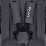 Carucior 3 in 1, Lionelo, Amber Plus, Cadru aluminiu, Cu landou intarit si salteluta moale, Cu scoica auto testata ADAC, Reversibil, Maner ajustabil, Cu accesorii, Cu ventilatie panoramica 3D, Pana la 22 kg, EN1888-1, EN1888-2, EN1466, ECE R129, Gri