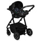 Carucior 3 in 1, Lionelo, Amber Plus, Cadru aluminiu, Cu landou intarit si salteluta moale, Cu scoica auto testata ADAC, Reversibil, Maner ajustabil, Cu accesorii, Cu ventilatie panoramica 3D, Pana la 22 kg, EN1888-1, EN1888-2, EN1466, ECE R129, Gri