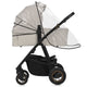 Carucior 3 in 1, Lionelo, Amber Plus, Cadru aluminiu, Cu landou intarit si salteluta moale, Cu scoica auto testata ADAC, Reversibil, Maner ajustabil, Cu accesorii, Cu ventilatie panoramica 3D, Pana la 22 kg, EN1888-1, EN1888-2, EN1466, ECE R129, Bej
