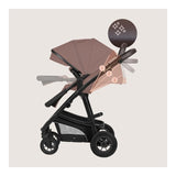 Carucior 3 in 1, Lionelo, Bianka, Transformabil, Cadru aluminiu, Cu landou si salteluta moale, Cu scoica auto, Cu multiple accesorii, Sustine 22 kg, 0 luni+, EN1466:2014+AC:2015, EN1888, Bej Taupe