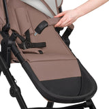 Carucior 3 in 1, Lionelo, Bianka, Transformabil, Cadru aluminiu, Cu landou si salteluta moale, Cu scoica auto, Cu multiple accesorii, Sustine 22 kg, 0 luni+, EN1466:2014+AC:2015, EN1888, Bej Taupe