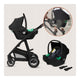Carucior 3 in 1, Lionelo, Bianka, Transformabil, Cadru aluminiu, Cu landou si salteluta moale, Cu scoica auto, Cu multiple accesorii, Sustine 22 kg, 0 luni+, EN1466:2014+AC:2015, EN1888, Bej Taupe