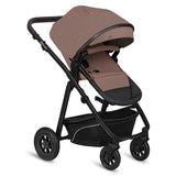 Carucior 3 in 1, Lionelo, Bianka, Transformabil, Cadru aluminiu, Cu landou si salteluta moale, Cu scoica auto, Cu multiple accesorii, Sustine 22 kg, 0 luni+, EN1466:2014+AC:2015, EN1888, Bej Taupe