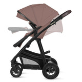 Carucior 3 in 1, Lionelo, Bianka, Transformabil, Cadru aluminiu, Cu landou si salteluta moale, Cu scoica auto, Cu multiple accesorii, Sustine 22 kg, 0 luni+, EN1466:2014+AC:2015, EN1888, Bej Taupe