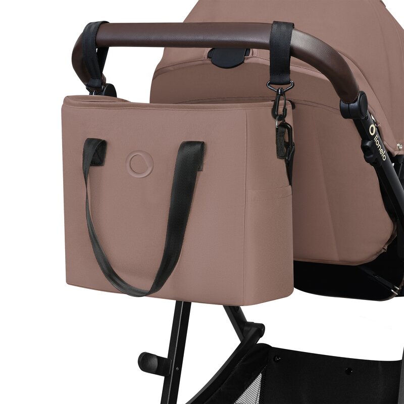 Carucior 3 in 1, Lionelo, Bianka, Transformabil, Cadru aluminiu, Cu landou si salteluta moale, Cu scoica auto, Cu multiple accesorii, Sustine 22 kg, 0 luni+, EN1466:2014+AC:2015, EN1888, Bej Taupe
