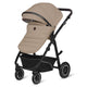 Carucior 3 in 1, Lionelo, Bianka, Transformabil, Cadru aluminiu, Cu landou si salteluta moale, Cu scoica auto, Cu multiple accesorii, Sustine 22 kg, 0 luni+, EN1466:2014+AC:2015, EN1888, Bej