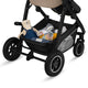 Carucior 3 in 1, Lionelo, Bianka, Transformabil, Cadru aluminiu, Cu landou si salteluta moale, Cu scoica auto, Cu multiple accesorii, Sustine 22 kg, 0 luni+, EN1466:2014+AC:2015, EN1888, Bej