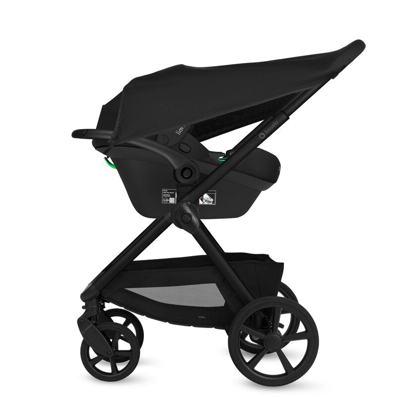 Carucior 3 in 1, Lionelo, Carmine, Cu scoica ADAC, Landou anti-reflux, Salteluta ventilata, Reglare spatar in 3 pozitii, Suport de picioare in 3 pozitii, Maner reglabil in 5 pozitii, Sustine 22 kg, Cu accesorii, 0 luni+, Gri