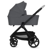 Carucior 3 in 1, Lionelo, Carmine, Cu scoica ADAC, Landou anti-reflux, Salteluta ventilata, Reglare spatar in 3 pozitii, Suport de picioare in 3 pozitii, Maner reglabil in 5 pozitii, Sustine 22 kg, Cu accesorii, 0 luni+, Gri