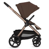 Carucior 3 in 1, Lionelo, Carmine, Cu scoica ADAC, Landou anti-reflux, Salteluta ventilata, Reglare spatar in 3 pozitii, Suport de picioare in 3 pozitii, Maner reglabil in 5 pozitii, Sustine 22 kg, Cu accesorii, 0 luni+, Ciocolatiu