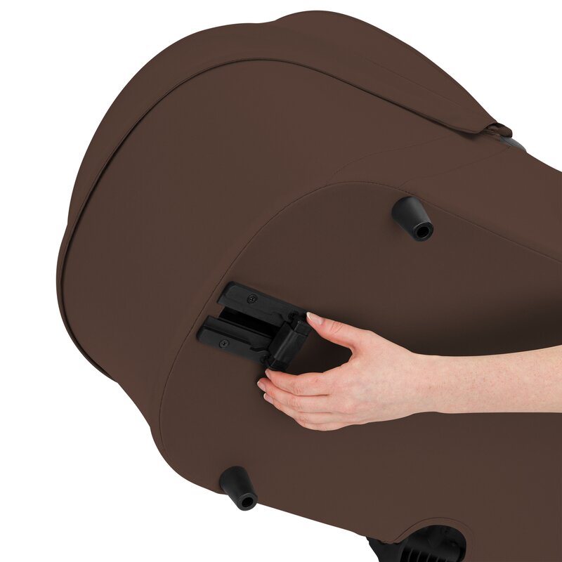 Carucior 3 in 1, Lionelo, Carmine, Cu scoica ADAC, Landou anti-reflux, Salteluta ventilata, Reglare spatar in 3 pozitii, Suport de picioare in 3 pozitii, Maner reglabil in 5 pozitii, Sustine 22 kg, Cu accesorii, 0 luni+, Ciocolatiu