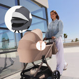 Carucior 3 in 1, Lionelo, Carmine, Cu scoica ADAC, Landou anti-reflux, Salteluta ventilata, Reglare spatar in 3 pozitii, Suport de picioare in 3 pozitii, Maner reglabil in 5 pozitii, Sustine 22 kg, Cu accesorii, 0 luni+, Gri