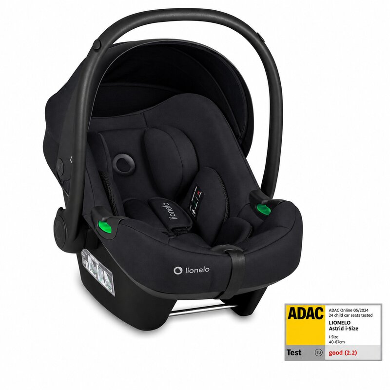 Carucior 3 in 1, Lionelo, Carmine, Cu scoica ADAC, Landou anti-reflux, Salteluta ventilata, Reglare spatar in 3 pozitii, Suport de picioare in 3 pozitii, Maner reglabil in 5 pozitii, Sustine 22 kg, Cu accesorii, 0 luni+, Gri