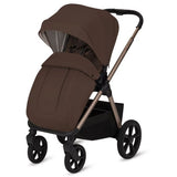Carucior 3 in 1, Lionelo, Carmine, Cu scoica ADAC, Landou anti-reflux, Salteluta ventilata, Reglare spatar in 3 pozitii, Suport de picioare in 3 pozitii, Maner reglabil in 5 pozitii, Sustine 22 kg, Cu accesorii, 0 luni+, Ciocolatiu
