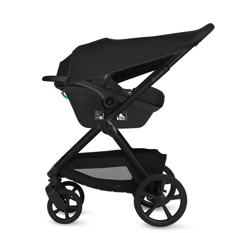 Carucior 3 in 1, Lionelo, Carmine, Cu scoica ADAC, Landou anti-reflux, Salteluta ventilata, Reglare spatar in 3 pozitii, Suport de picioare in 3 pozitii, Maner reglabil in 5 pozitii, Sustine 22 kg, Cu accesorii, 0 luni+, Gri