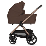 Carucior 3 in 1, Lionelo, Carmine, Cu scoica ADAC, Landou anti-reflux, Salteluta ventilata, Reglare spatar in 3 pozitii, Suport de picioare in 3 pozitii, Maner reglabil in 5 pozitii, Sustine 22 kg, Cu accesorii, 0 luni+, Ciocolatiu
