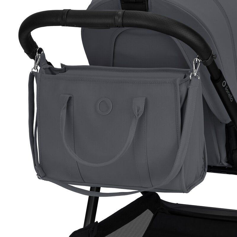 Carucior 3 in 1, Lionelo, Carmine, Cu scoica ADAC, Landou anti-reflux, Salteluta ventilata, Reglare spatar in 3 pozitii, Suport de picioare in 3 pozitii, Maner reglabil in 5 pozitii, Sustine 22 kg, Cu accesorii, 0 luni+, Gri