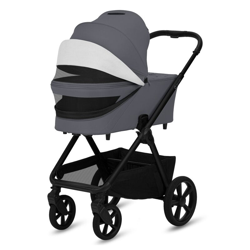 Carucior 3 in 1, Lionelo, Carmine, Cu scoica ADAC, Landou anti-reflux, Salteluta ventilata, Reglare spatar in 3 pozitii, Suport de picioare in 3 pozitii, Maner reglabil in 5 pozitii, Sustine 22 kg, Cu accesorii, 0 luni+, Gri