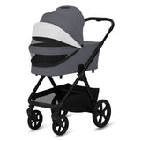 Carucior 3 in 1, Lionelo, Carmine, Cu scoica ADAC, Landou anti-reflux, Salteluta ventilata, Reglare spatar in 3 pozitii, Suport de picioare in 3 pozitii, Maner reglabil in 5 pozitii, Sustine 22 kg, Cu accesorii, 0 luni+, Gri