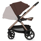 Carucior 3 in 1, Lionelo, Carmine, Cu scoica ADAC, Landou anti-reflux, Salteluta ventilata, Reglare spatar in 3 pozitii, Suport de picioare in 3 pozitii, Maner reglabil in 5 pozitii, Sustine 22 kg, Cu accesorii, 0 luni+, Ciocolatiu