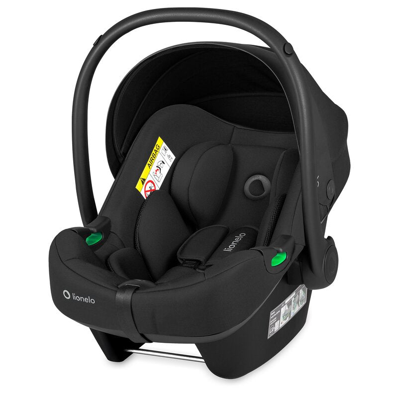 Carucior 3 in 1, Lionelo, Carmine, Cu scoica ADAC, Landou anti-reflux, Salteluta ventilata, Reglare spatar in 3 pozitii, Suport de picioare in 3 pozitii, Maner reglabil in 5 pozitii, Sustine 22 kg, Cu accesorii, 0 luni+, Ciocolatiu