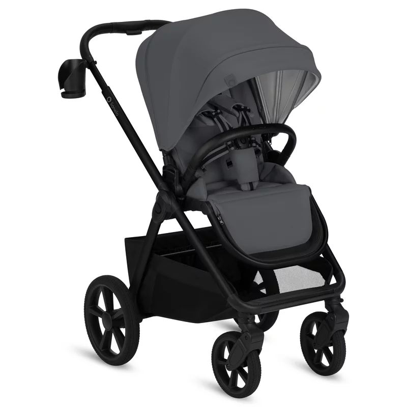 Carucior 3 in 1, Lionelo, Carmine, Cu scoica ADAC, Landou anti-reflux, Salteluta ventilata, Reglare spatar in 3 pozitii, Suport de picioare in 3 pozitii, Maner reglabil in 5 pozitii, Sustine 22 kg, Cu accesorii, 0 luni+, Gri