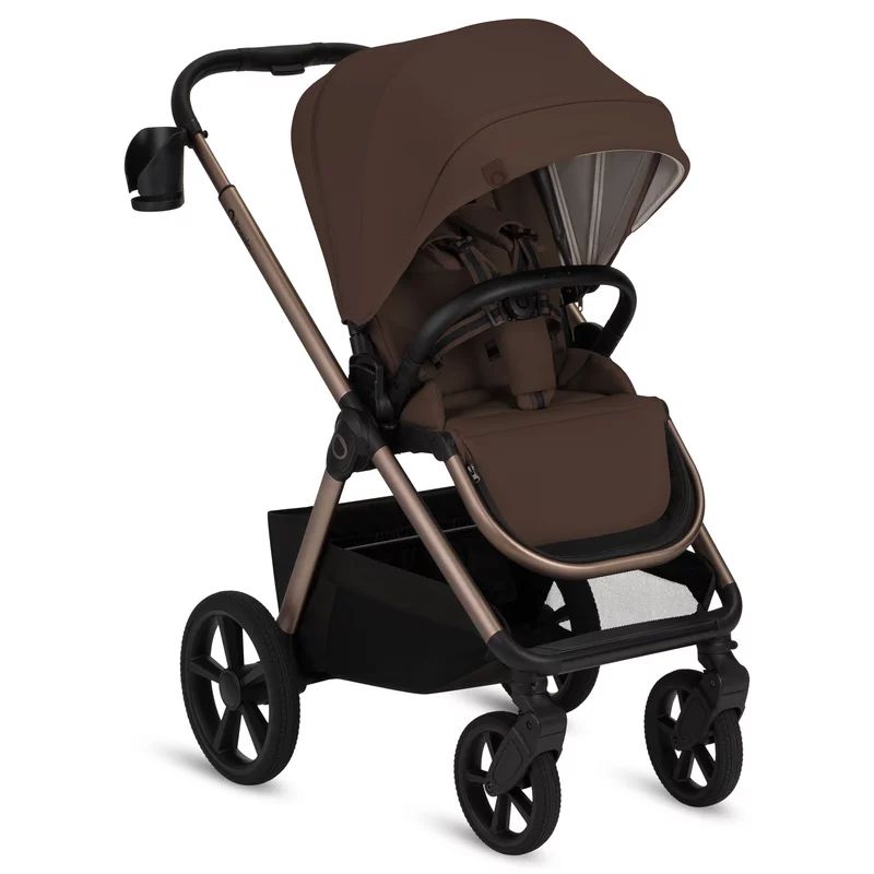 Carucior 3 in 1, Lionelo, Carmine, Cu scoica ADAC, Landou anti-reflux, Salteluta ventilata, Reglare spatar in 3 pozitii, Suport de picioare in 3 pozitii, Maner reglabil in 5 pozitii, Sustine 22 kg, Cu accesorii, 0 luni+, Ciocolatiu