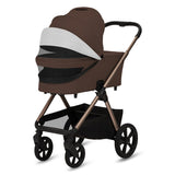 Carucior 3 in 1, Lionelo, Carmine, Cu scoica ADAC, Landou anti-reflux, Salteluta ventilata, Reglare spatar in 3 pozitii, Suport de picioare in 3 pozitii, Maner reglabil in 5 pozitii, Sustine 22 kg, Cu accesorii, 0 luni+, Ciocolatiu