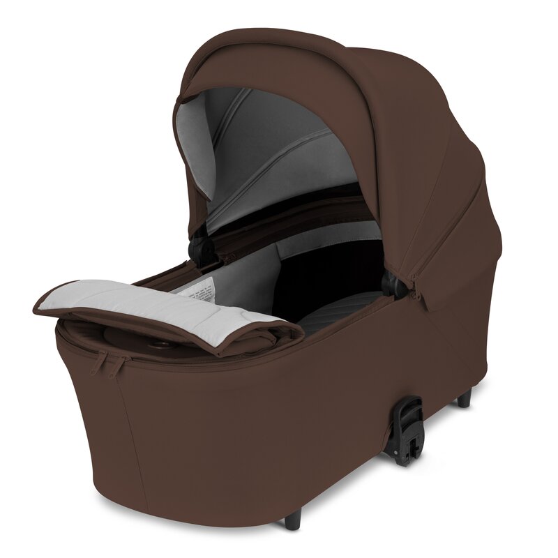 Carucior 3 in 1, Lionelo, Carmine, Cu scoica ADAC, Landou anti-reflux, Salteluta ventilata, Reglare spatar in 3 pozitii, Suport de picioare in 3 pozitii, Maner reglabil in 5 pozitii, Sustine 22 kg, Cu accesorii, 0 luni+, Ciocolatiu