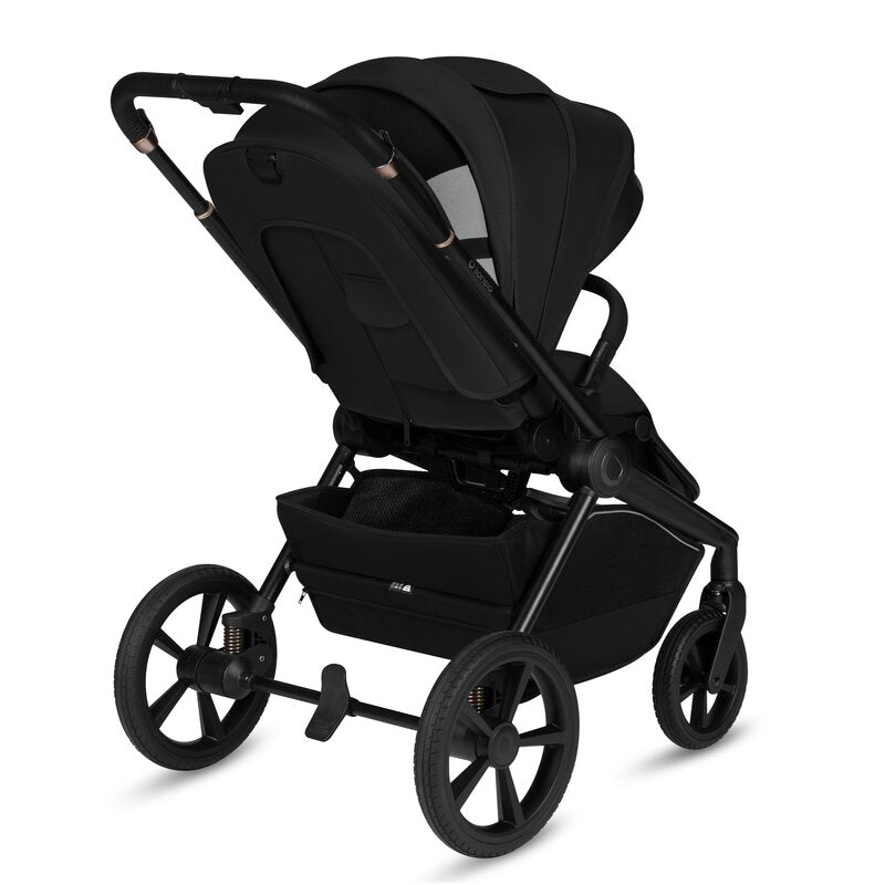 Carucior 3 in 1, Lionelo, Freya, Cu scoica ADAC, Landou si salteluta ventilate, Pliabil, Reglare spatar in 3 pozitii, Suport de picioare in 4 pozitii, Maner reglabil in 3 pozitii, Sustine 22 kg, Cu accesorii, 0 luni+, Negru