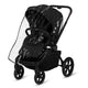 Carucior 3 in 1, Lionelo, Freya, Cu scoica ADAC, Landou si salteluta ventilate, Pliabil, Reglare spatar in 3 pozitii, Suport de picioare in 4 pozitii, Maner reglabil in 3 pozitii, Sustine 22 kg, Cu accesorii, 0 luni+, Negru