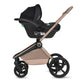 Carucior 3 in 1, Lionelo, Freya, Cu scoica ADAC, Landou si salteluta ventilate, Pliabil, Reglare spatar in 3 pozitii, Suport de picioare in 4 pozitii, Maner reglabil in 3 pozitii, Sustine 22 kg, Cu accesorii, 0 luni+, Bej