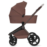 Carucior 3 in 1, Lionelo, Freya, Cu scoica ADAC, Landou si salteluta ventilate, Pliabil, Reglare spatar in 3 pozitii, Suport de picioare in 4 pozitii, Maner reglabil in 3 pozitii, Sustine 22 kg, Cu accesorii, 0 luni+, Maro