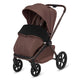 Carucior 3 in 1, Lionelo, Freya, Cu scoica ADAC, Landou si salteluta ventilate, Pliabil, Reglare spatar in 3 pozitii, Suport de picioare in 4 pozitii, Maner reglabil in 3 pozitii, Sustine 22 kg, Cu accesorii, 0 luni+, Maro