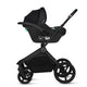 Carucior 3 in 1, Lionelo, Freya, Cu scoica ADAC, Landou si salteluta ventilate, Pliabil, Reglare spatar in 3 pozitii, Suport de picioare in 4 pozitii, Maner reglabil in 3 pozitii, Sustine 22 kg, Cu accesorii, 0 luni+, Negru