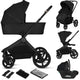 Carucior 3 in 1, Lionelo, Freya, Cu scoica ADAC, Landou si salteluta ventilate, Pliabil, Reglare spatar in 3 pozitii, Suport de picioare in 4 pozitii, Maner reglabil in 3 pozitii, Sustine 22 kg, Cu accesorii, 0 luni+, Negru