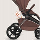 Carucior 3 in 1, Lionelo, Freya, Cu scoica ADAC, Landou si salteluta ventilate, Pliabil, Reglare spatar in 3 pozitii, Suport de picioare in 4 pozitii, Maner reglabil in 3 pozitii, Sustine 22 kg, Cu accesorii, 0 luni+, Maro